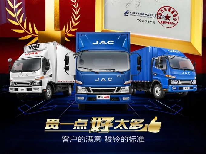 中國駿鈴，二手車價值遙遙領先！